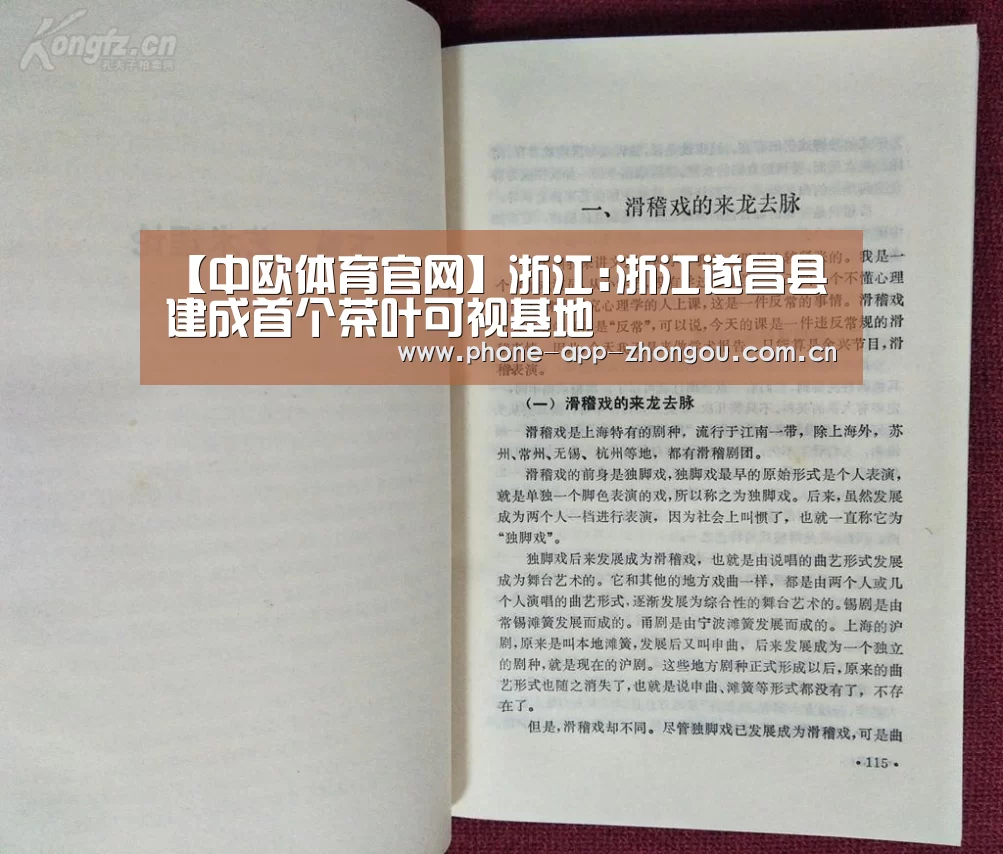 【中欧体育官网】浙江:浙江遂昌县建成首个茶叶可视基地(图1) 中欧体育平台